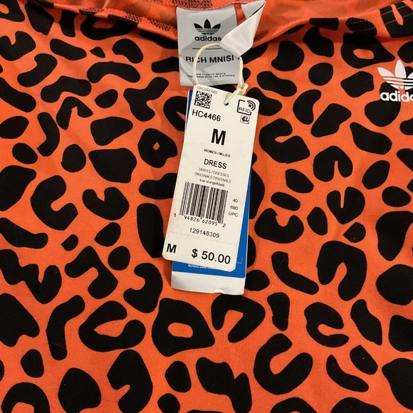 ADIDAS Originals Rich Minsi  lLeopard print mini dress🔥🔥 SIZE MEDIUM - Picture 5 of 6